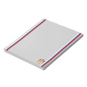 Serbische Flagge Notizblock (Rotiert)