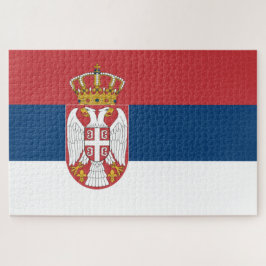 Serbische Flagge Puzzle