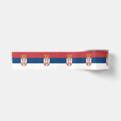 Serbische Flagge Satinband (Vorderseite)