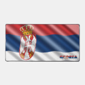 Serbische Flagge Schreibtischunterlage (Vorderseite)
