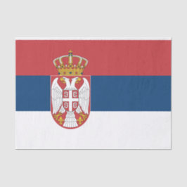 Serbische Flagge Seidenpapier