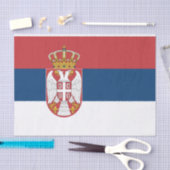 Serbische Flagge Seidenpapier (Handwerk)