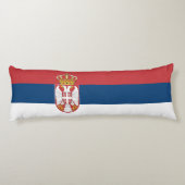 Serbische Flagge Seitenschläferkissen (Rückseite)