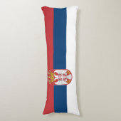 Serbische Flagge Seitenschläferkissen (Vorderseite Vertikal)