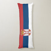 Serbische Flagge Seitenschläferkissen (Rückseite (Vertikal))