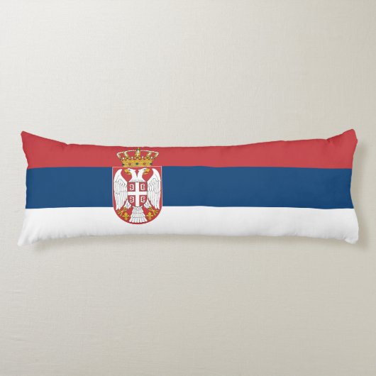 Serbische Flagge Seitenschläferkissen (Vorderseite)