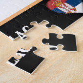 Serbische Flagge & Serbien - Land, Urlaub/Sport Puzzle (Seite)
