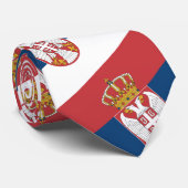 Serbische Flagge & Serbien - Reise, Urlaub/Sport Krawatte (Gerollt)