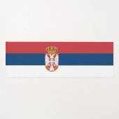 Serbische Flagge (Serbien) Yogamatte (Vorderseite (Horizontal))