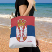 Serbische Flagge & Serbiens Mode/Sportfans Tasche