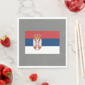 Serbische Flagge Serviette (Beispiel)