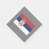 Serbische Flagge Serviette (Ecke)