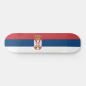 Serbische Flagge Skateboard (Horizontal)