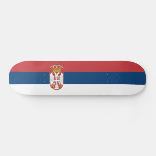 Serbische Flagge Skateboard