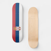 Serbische Flagge Skateboard (Vorderseite)