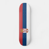 Serbische Flagge Skateboard (Vorderseite)