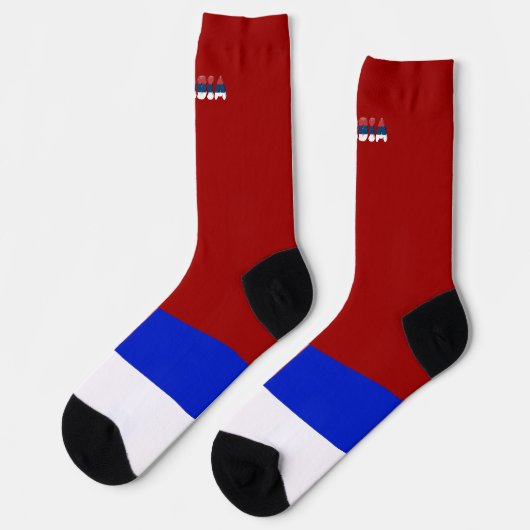 Serbische Flagge Socken (Linkes Detail)