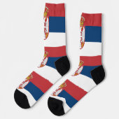 Serbische Flagge Socken (Linkes Detail)