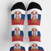 Serbische Flagge Socken (Oben)