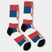Serbische Flagge Socken (Rechts)