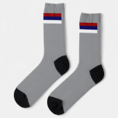 Serbische Flagge Socken (Linkes Detail)