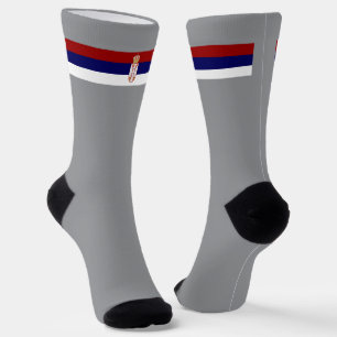 Serbische Flagge Socken