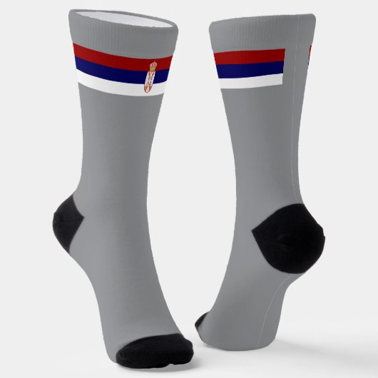 Serbische Flagge Socken (Gewinkelt)