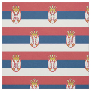Serbische Flagge Stoff