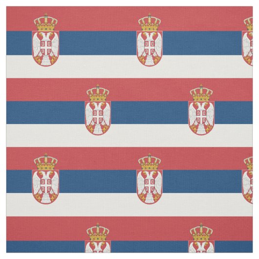 Serbische Flagge Stoff (Muster)
