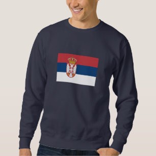 Serbische Flagge Sweatshirt