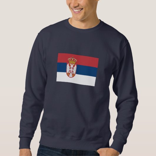 Serbische Flagge Sweatshirt (Vorderseite)