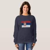 Serbische Flagge Sweatshirt (Vorne ganz)