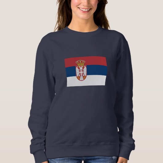 Serbische Flagge Sweatshirt (Vorderseite)