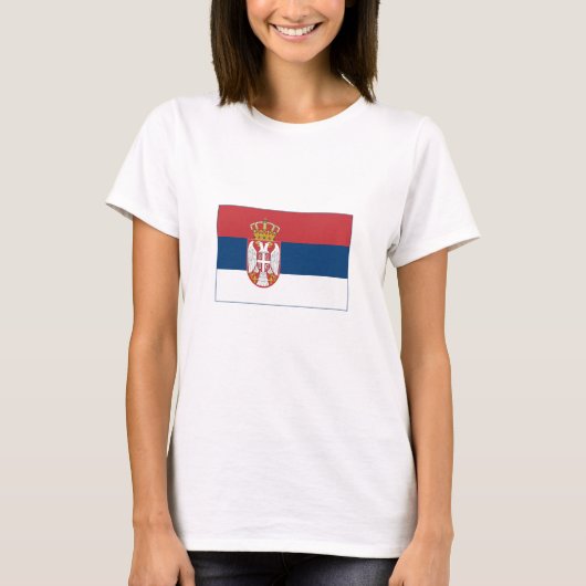 Serbische Flagge T-Shirt (Vorderseite)