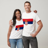 Serbische Flagge T-Shirt (Unisex)