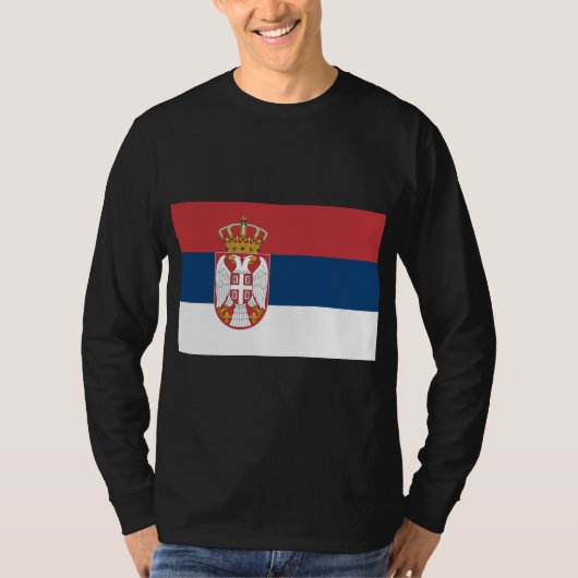 Serbische Flagge T-Shirt (Vorderseite)