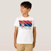 Serbische Flagge T-Shirt (Vorne ganz)