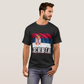 Serbische Flagge T-Shirt (Vorne ganz)
