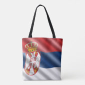 Serbische Flagge Tasche (Rückseite)