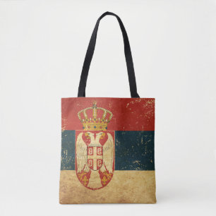 Serbische Flagge Tasche