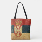 Serbische Flagge Tasche (Rückseite)