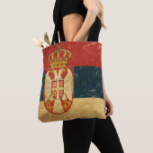 Serbische Flagge Tasche (Von Nahem)