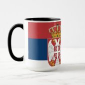 Serbische Flagge Tasse (Links)