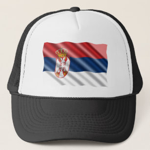Serbische Flagge Truckerkappe