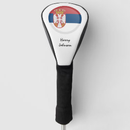 Serbische Flagge und Mit Monogramm Golf Clubs Cove Golf Headcover