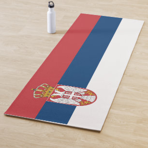 Serbische Flagge Yogamatte