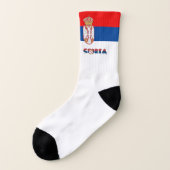 Serbische Flaggensocken Socken (Links - Außen)