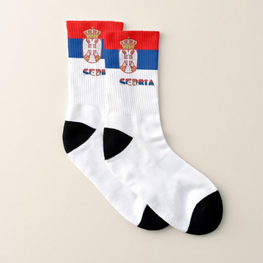Serbische Flaggensocken Socken (Paar)