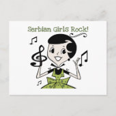 Serbische Girls Rock Postkarte (Vorderseite)