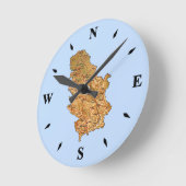 serbische Kartensperre Runde Wanduhr (Winkel)